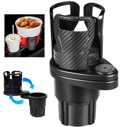 360° rotating car cup holder & drink bottle adapter expander organizer