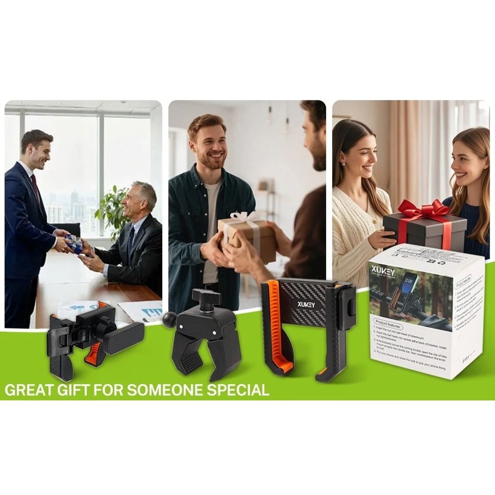 Anti Shake Bike Phone Holder 360 Rotation Motorcycle Mount For Bicycle And Golf Cart 1