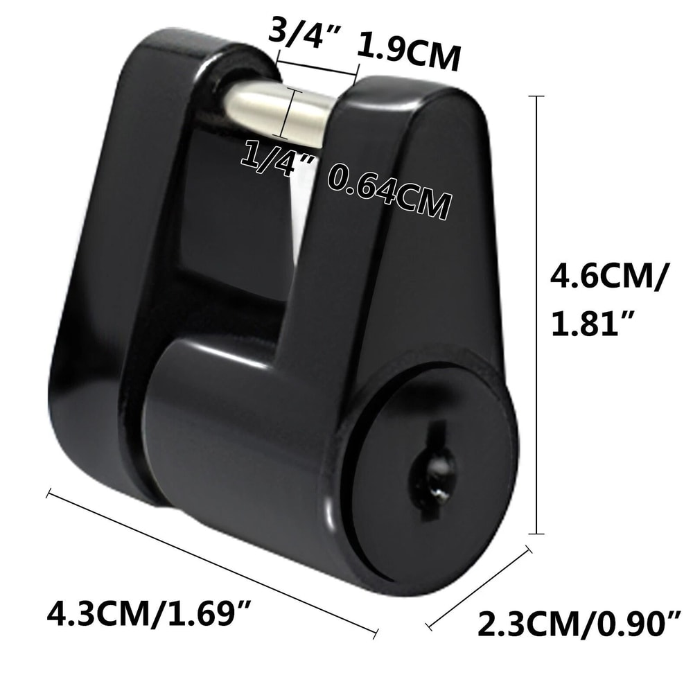 Heavy Duty Trailer Hitch Lock And Coupler Lock With Tow Ball Pin Anti Theft Security For RV Camper 6