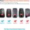 4 Button Smart Key Fob Cover For Toyota Camry Corolla RAV4 Durable Car Key Protection 6