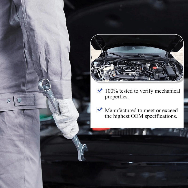 Set Of Hood Hinges Left Right For Honda Civic OEM Quality Replacement Parts 6