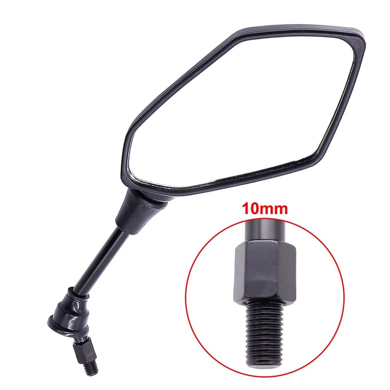 Motorcycle Side Mirror With Handlebar Mount For E Bike ATV Scooter And Bike View Visibility Upgrade 2