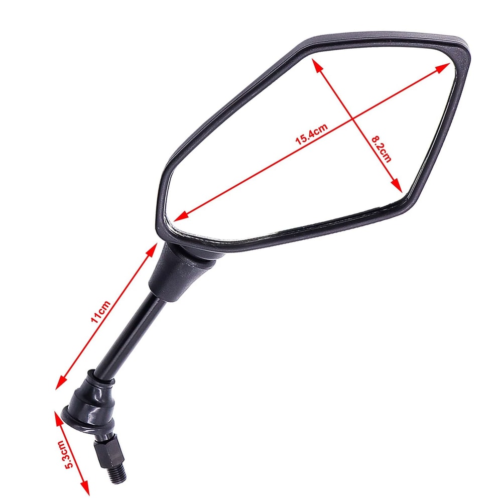 Motorcycle Side Mirror With Handlebar Mount For E Bike ATV Scooter And Bike View Visibility Upgrade 3