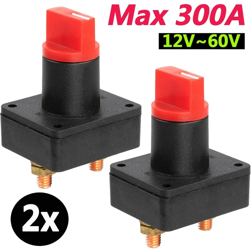 Battery Disconnect Switch Heavy Duty Battery Kill Switch For Car Boat RV Marine 8
