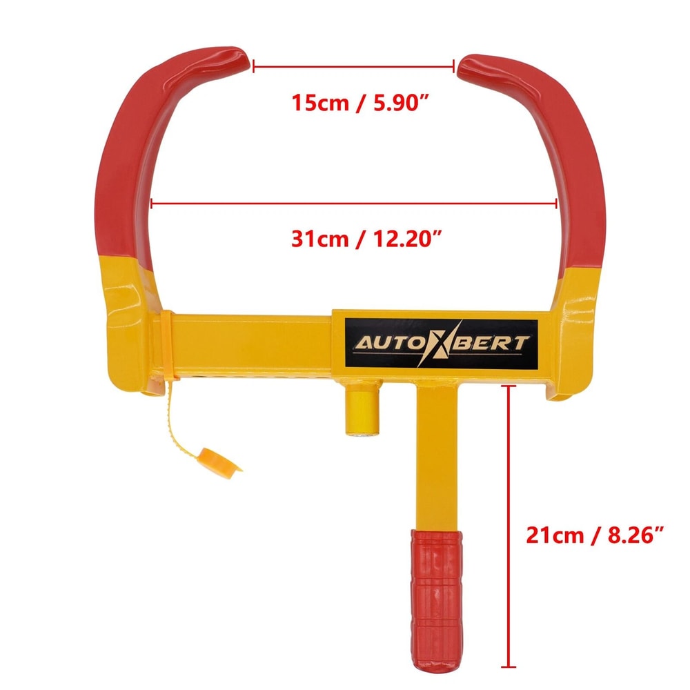 Universal Steel Wheel Clamp Lock For Car Trailer RV Boat 4