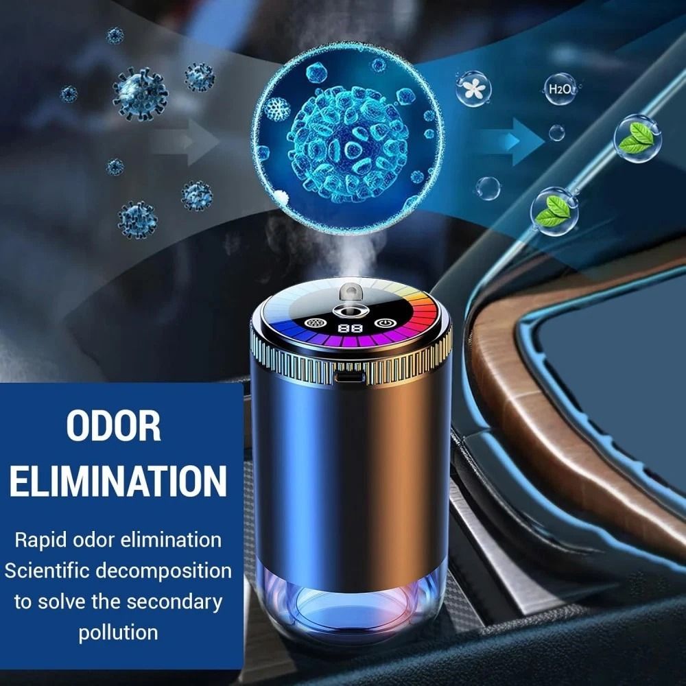 Smart Car Air Freshener Diffuser With Starry Sky Projection And Adjustable Scent 6