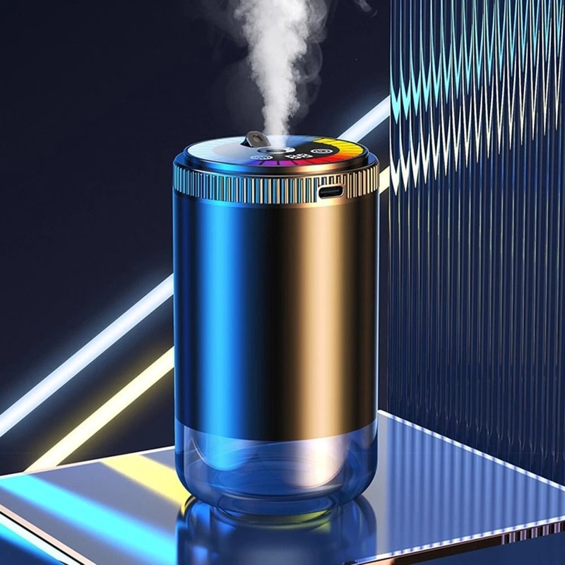 Smart Car Air Freshener Diffuser With Starry Sky Projection And Adjustable Scent 0