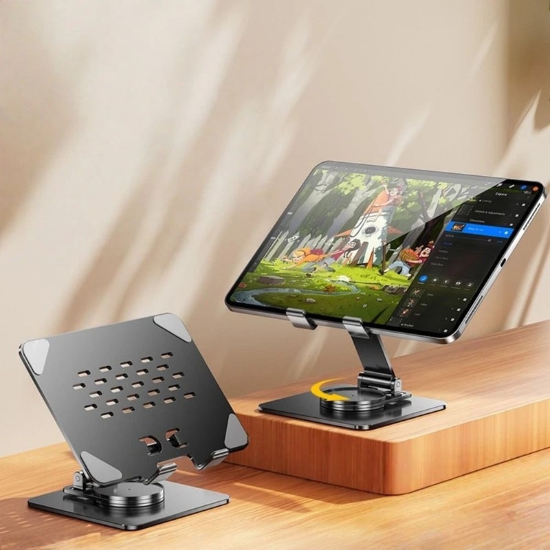 360 Rotatable Aluminum Tablet Stand For IPad And IPhone 9