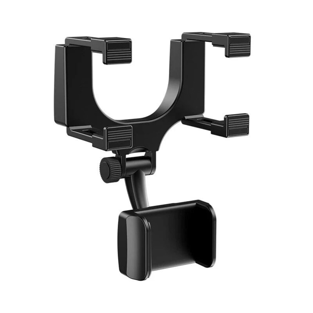 360 Rotating Rear View Mirror Phone Holder For Car 4
