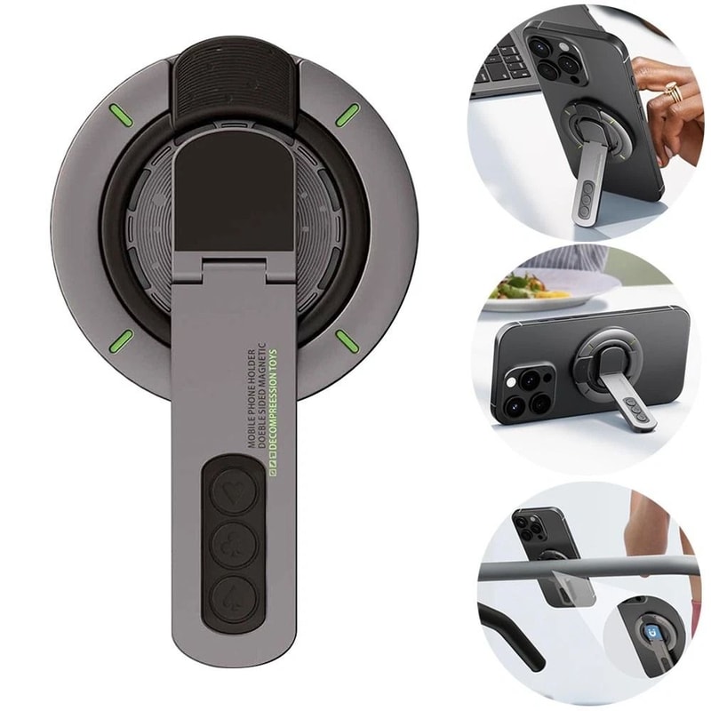 Magnetic Ring Grip Stand For IPhone 15
