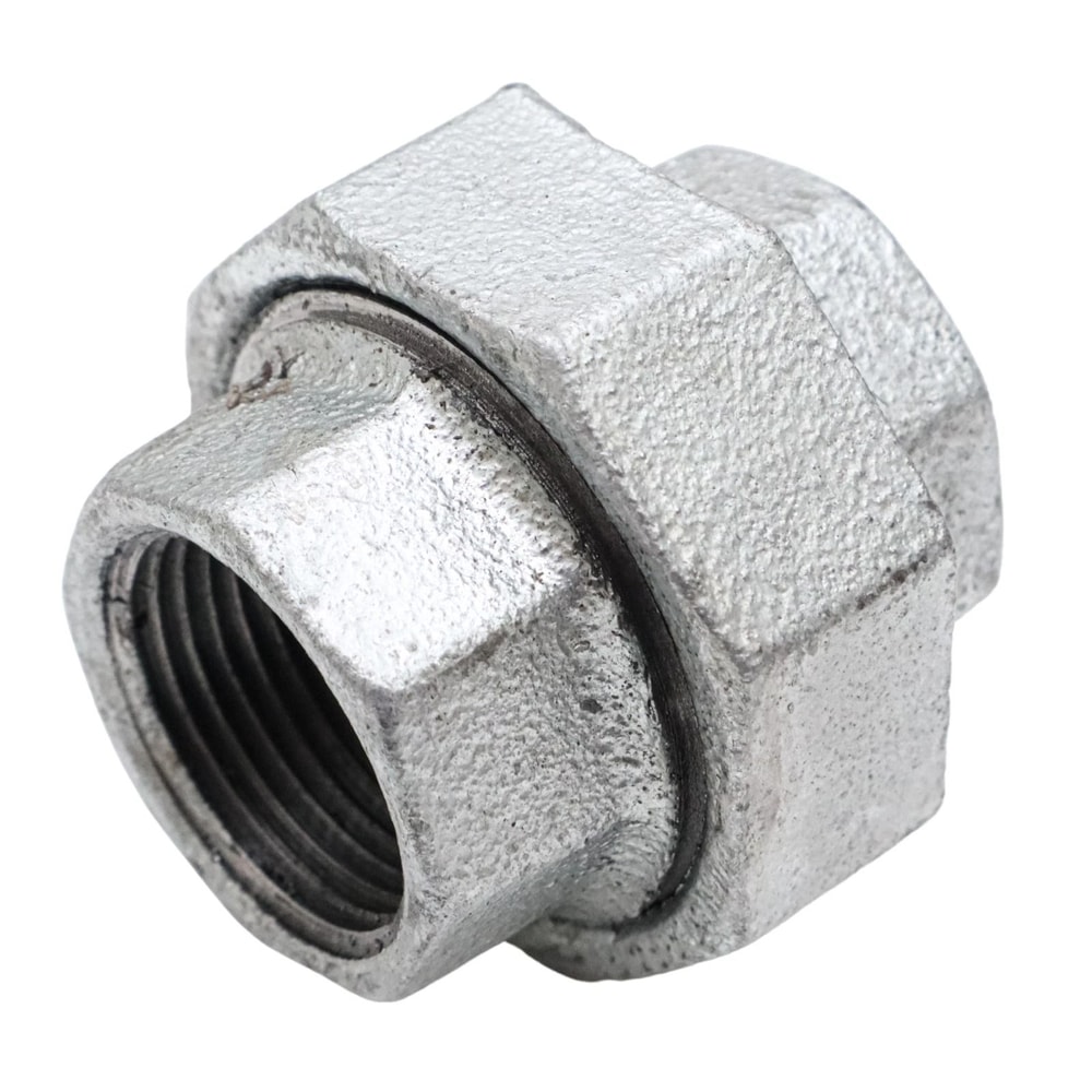 Galvanized Iron Union With Brass Seat 0