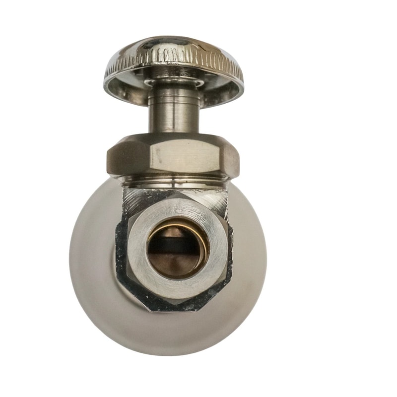 Copper Sweat Compression Straight Stop Valve With Bell Flange 3