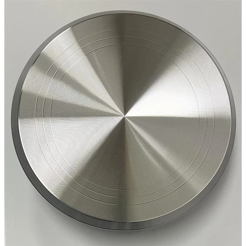 Silver Rotating Cake Stand Aluminum Noiseless Turntable For Decorating 4