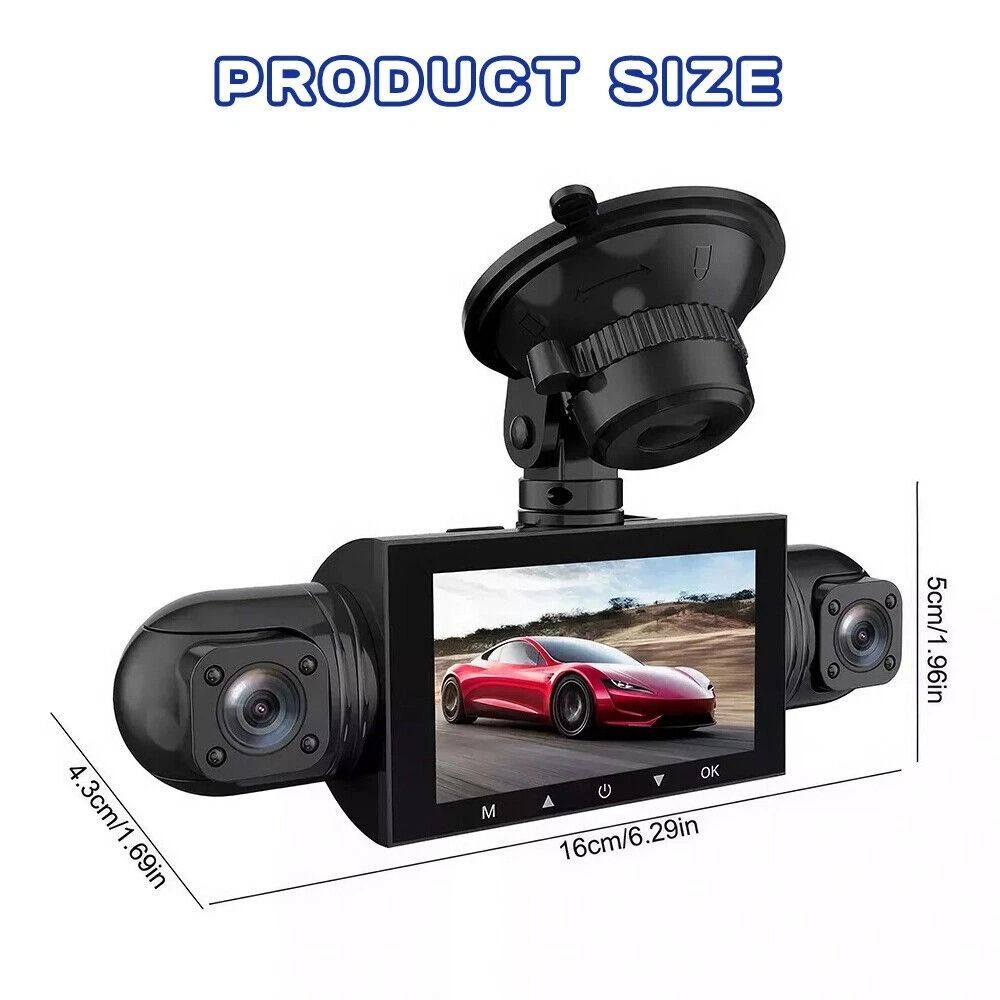 4 Channel 360 Dash Cam For Uber Trucks Front Rear Inside Cabin Camera 10