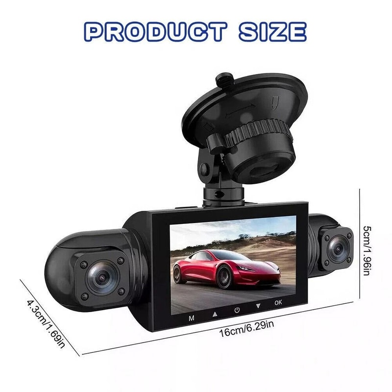 4 Channel 360 Dash Cam For Uber Trucks Front Rear Inside Cabin Camera 10