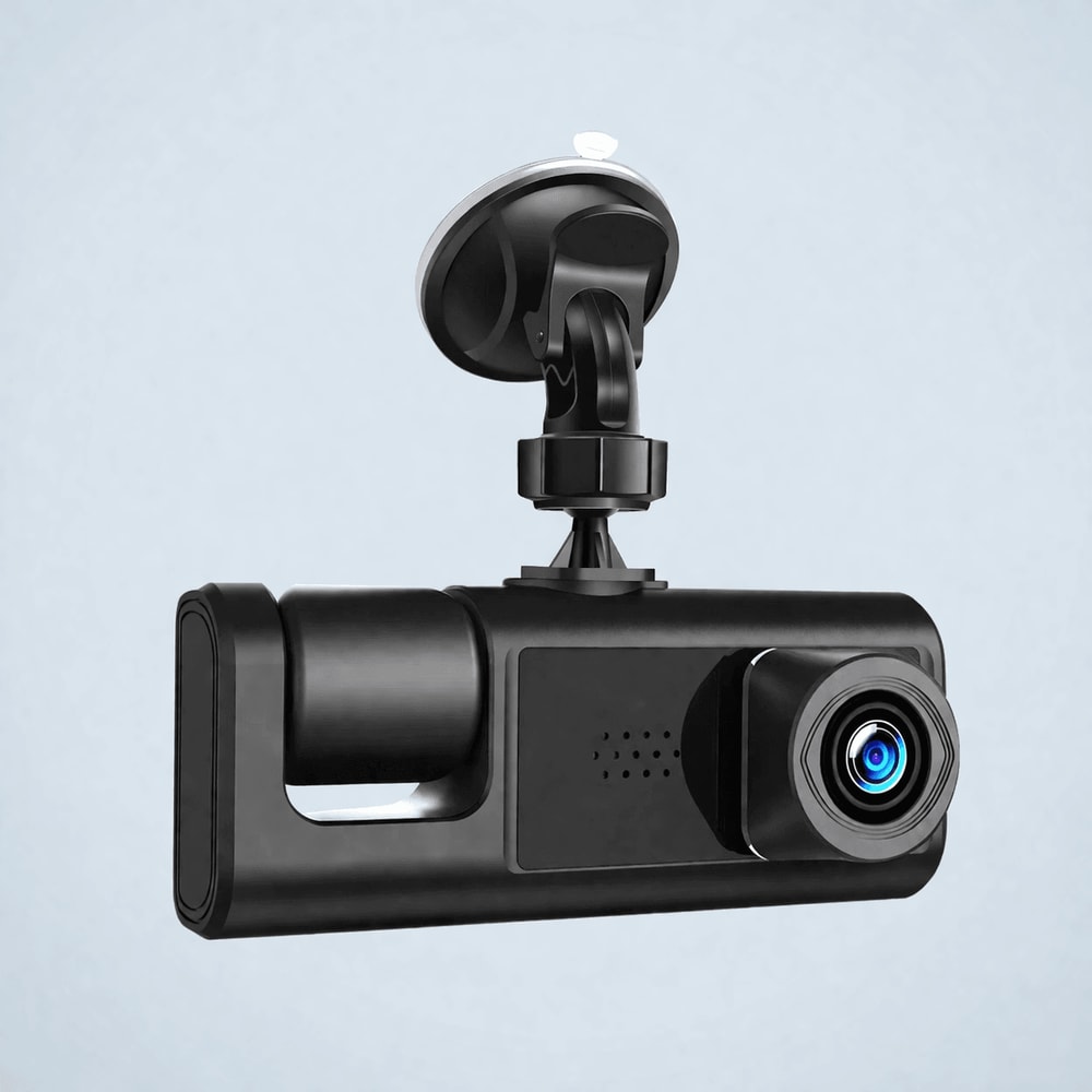 Dual Lens Car Dash Cam With FrontRearInside Video Recorder And G Sensor 0
