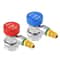Premium Automotive AC Service Coupler Set Leak Proof HighLow Side AC Quick Coupler Adapter 1