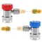 Premium Automotive AC Service Coupler Set Leak Proof HighLow Side AC Quick Coupler Adapter 6