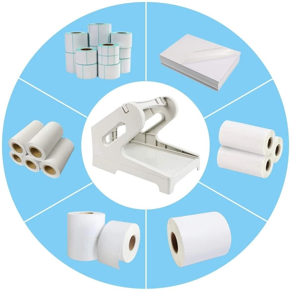 Thermal Shipping Label Holder For Roll Fanfold Labels Desktop Printer Accessory 1