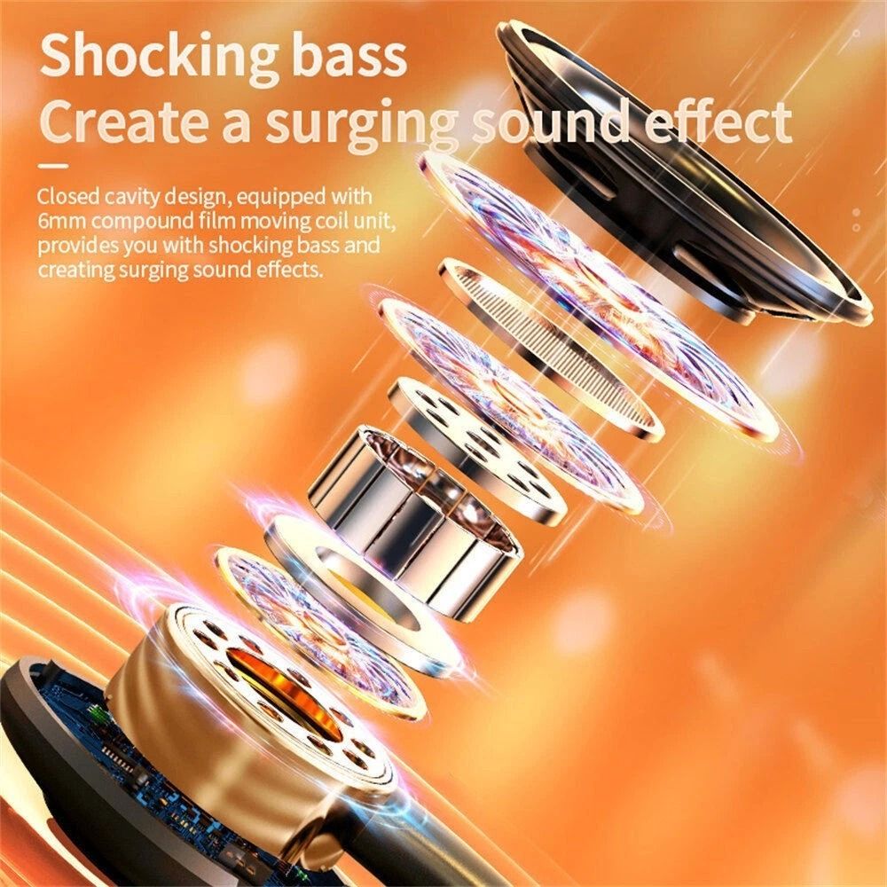 Wireless Bluetooth TWS Earbuds With Ear Hook Stereo Headphones 5