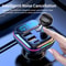 Bluetooth Car Adapter FM Transmitter USB PD Charger Hands Free Connectivity 4