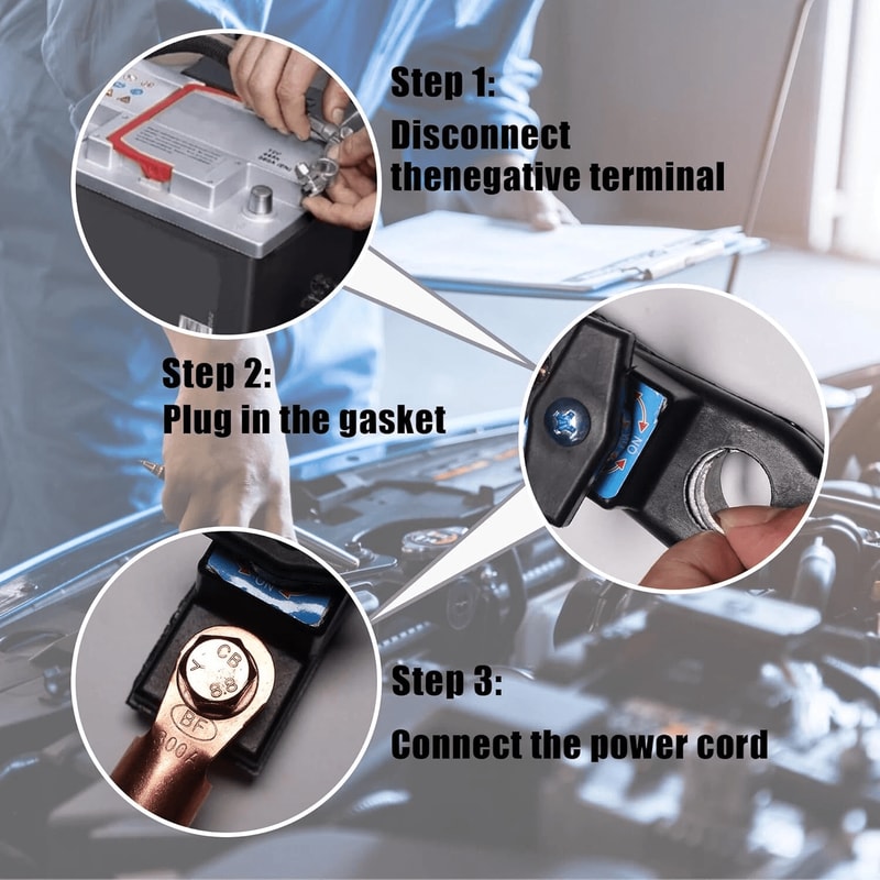 Heavy Duty Battery Cut Off Switch With Pure Copper Core For RVTruck Electrical Systems 9