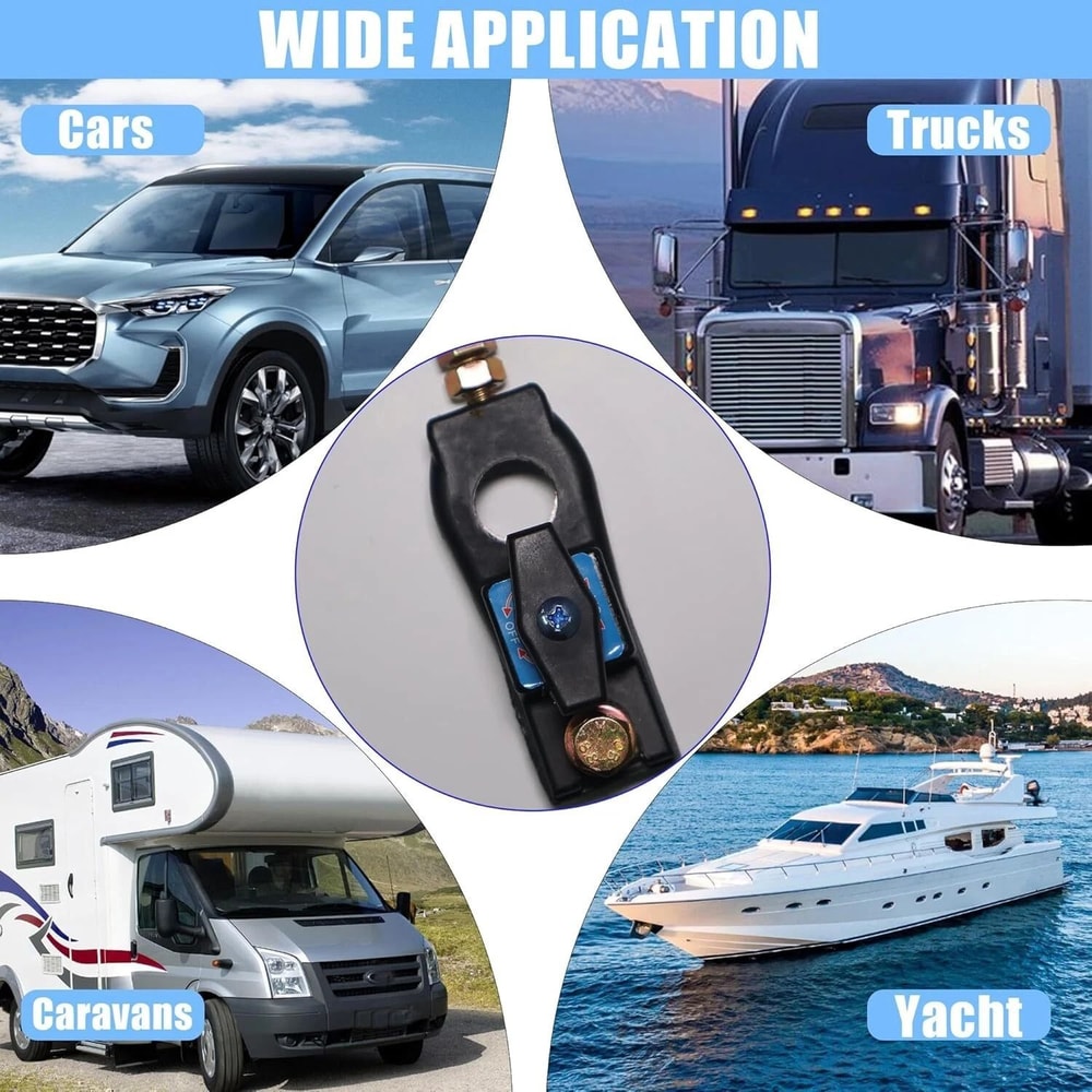 Heavy Duty Battery Cut Off Switch With Pure Copper Core For RVTruck Electrical Systems 8