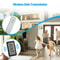 Wireless Digital Thermometer For Home Indoor Outdoor Use Range LCD Display CelsiusFahrenheit 5