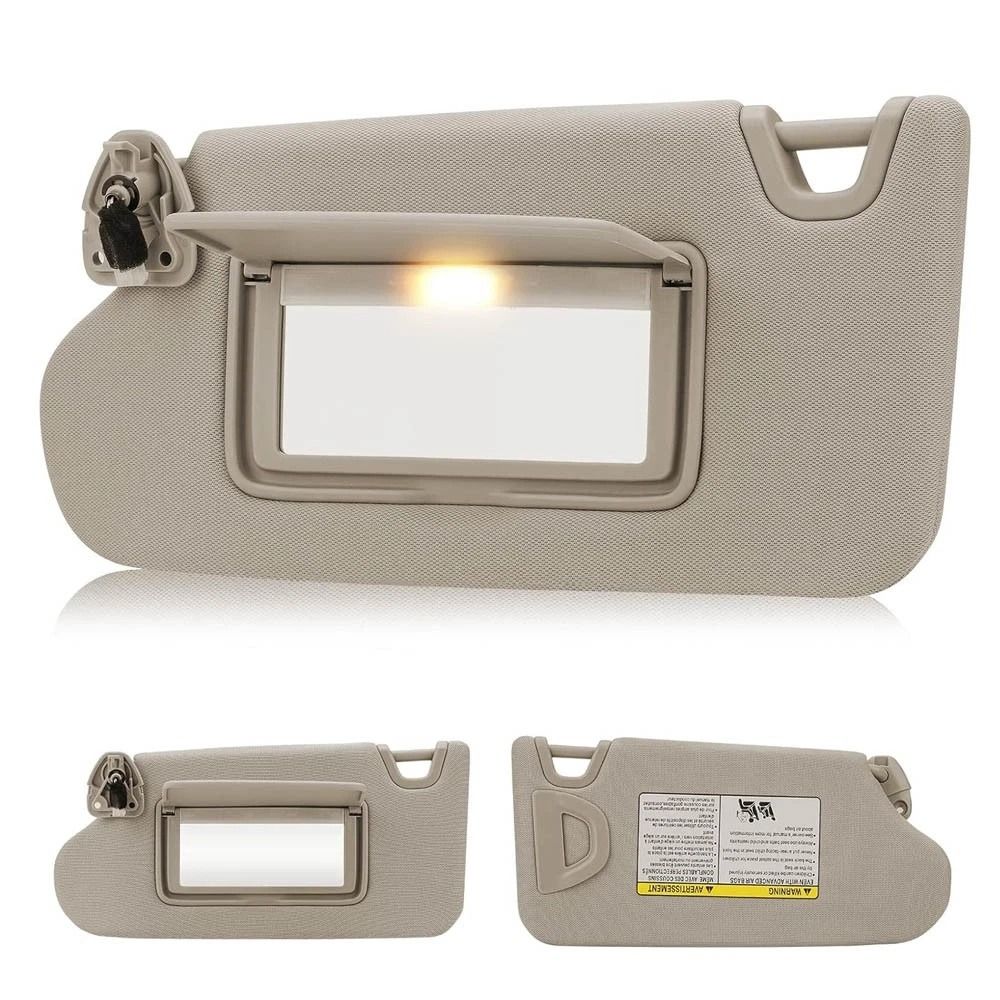 Beige Left Driver Side Sun Visor With Light For Nissan Altima 0