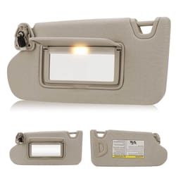 beige left driver side sun visor with light for nissan altima