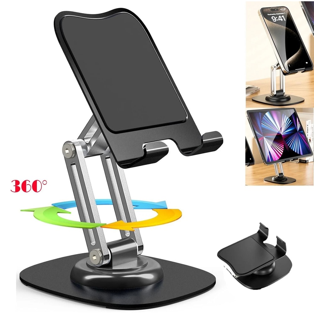 Foldable Adjustable Tablet Stand Desk Mount For IPhone And Android Phones 14