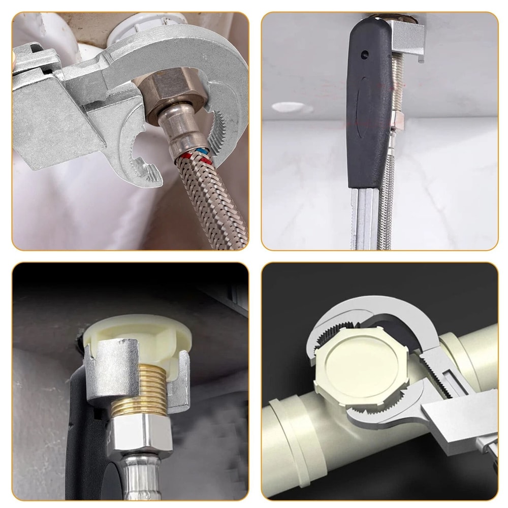 Universal Adjustable Double Ended Wrench Set For Plumbing And Sink Repair 1