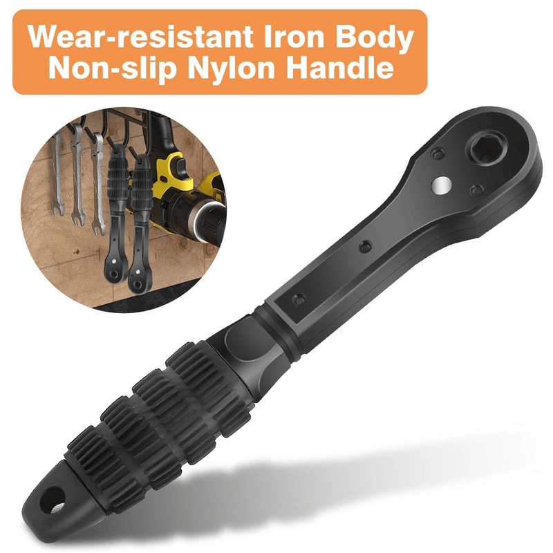 Ratchet Spanner Drill Chuck Key Wrench Universal Chuck Key Replacement For Power Tools 4