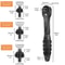 Ratchet Spanner Drill Chuck Key Wrench Universal Chuck Key Replacement For Power Tools 7