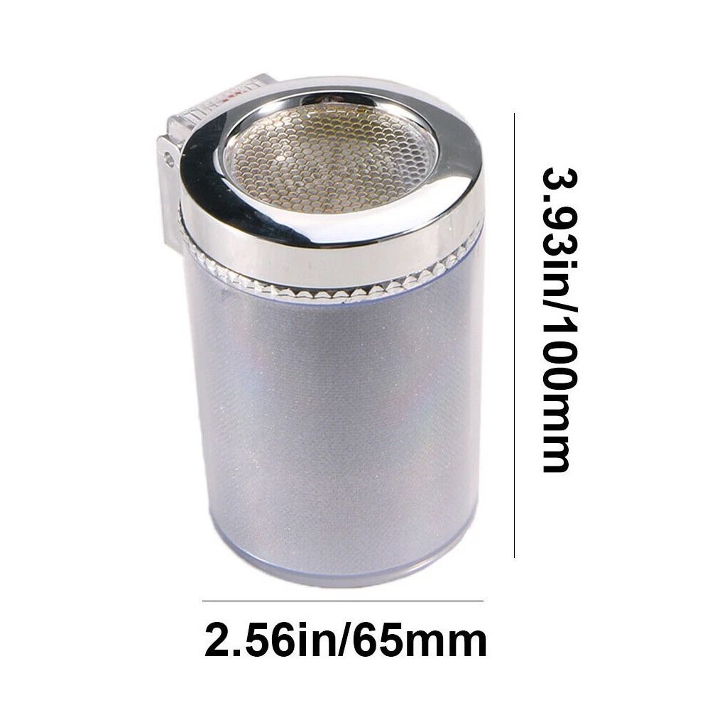 Car LED Smokeless Ashtray With Colorful Light Stylish Cigarette Holder For Vehicles 3
