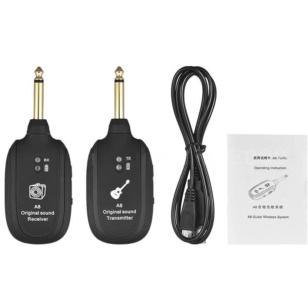 Wireless Guitar Bass System With Rechargeable Battery Transmitter Receiver Combo 5