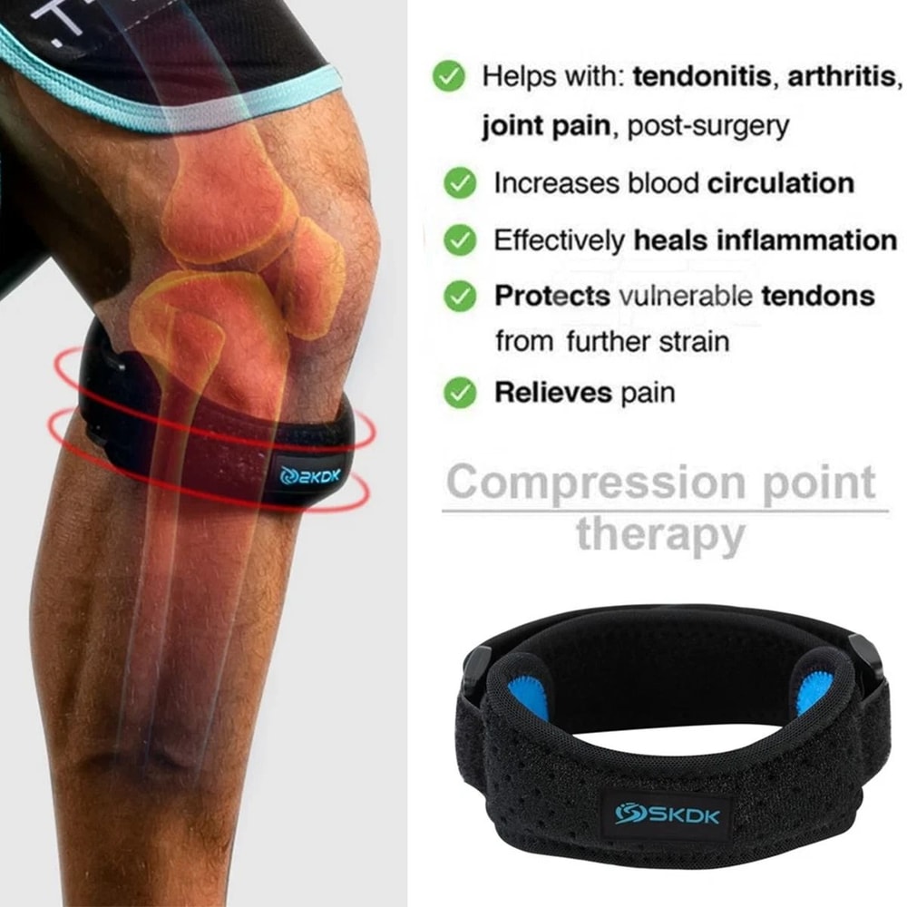 Knee Brace Support Patella Stabilizer For Arthritis Tendon Pain Relief 3