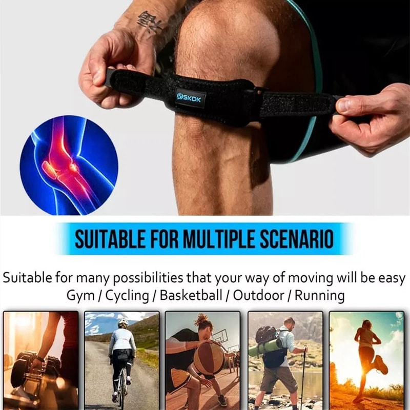 Knee Brace Support Patella Stabilizer For Arthritis Tendon Pain Relief 4