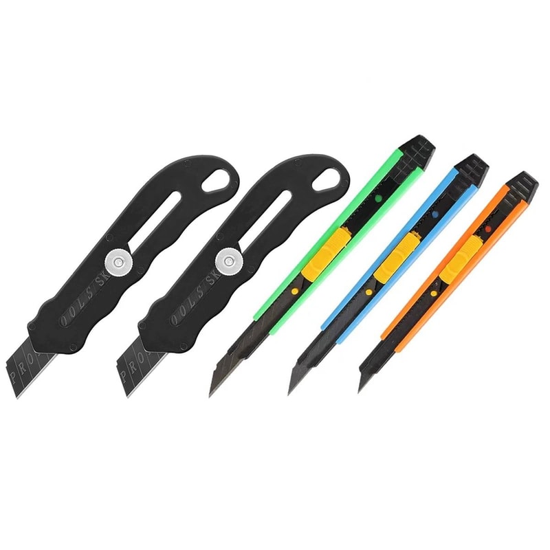 Heavy Duty Box Cutter Knife With Adjustable Length And Rust Resistant Handle 14