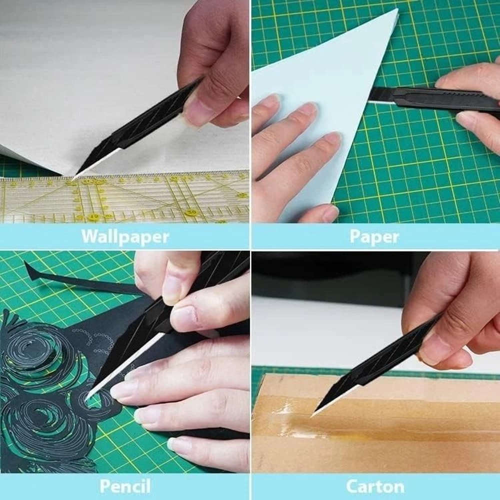 Heavy Duty Box Cutter Knife With Adjustable Length And Rust Resistant Handle 2