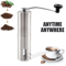 Manual Coffee Grinder With Ceramic Burr Stainless Steel Portable Coffee Mill 8