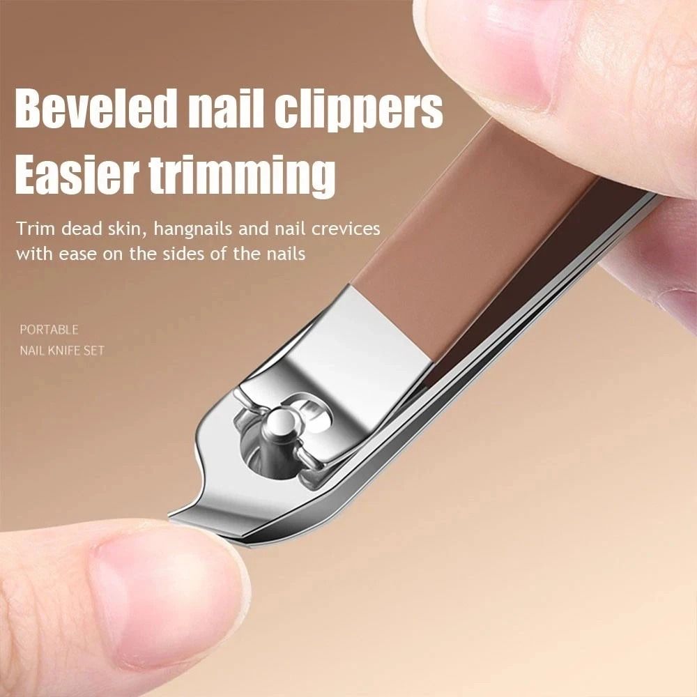 Manicure Pedicure Set Nail Clippers And Cuticle Grooming Kit With Ear Pick Cleaner Case 9