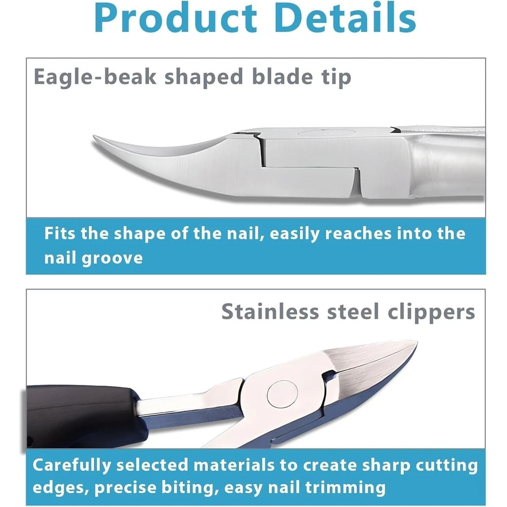 Extra Large Toenail Clippers For Thick Nails Heavy Duty Stainless Steel Cutter 6