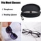 Hard Eyeglass Case With Zipper And Belt Clip Portable Sunglasses Protector 3