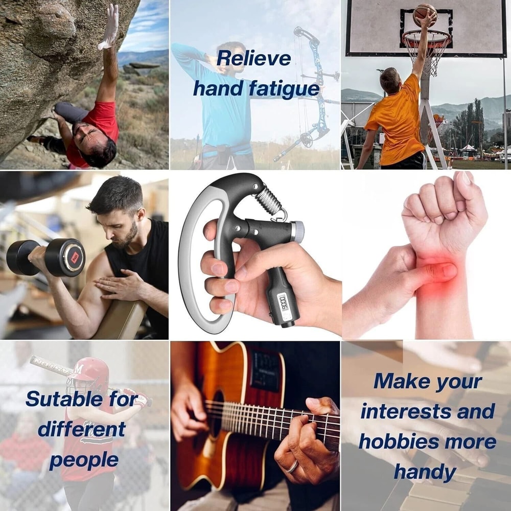 Adjustable Hand Grip Strengthener For Enhanced Grip Forearm Power 2