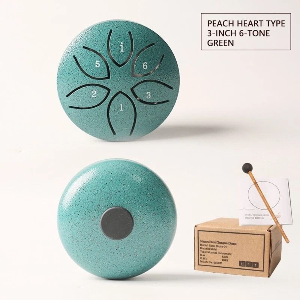 Outdoor Steel Tongue Drum 6 Note Handpan Rain Chime For Garden Relaxation 5