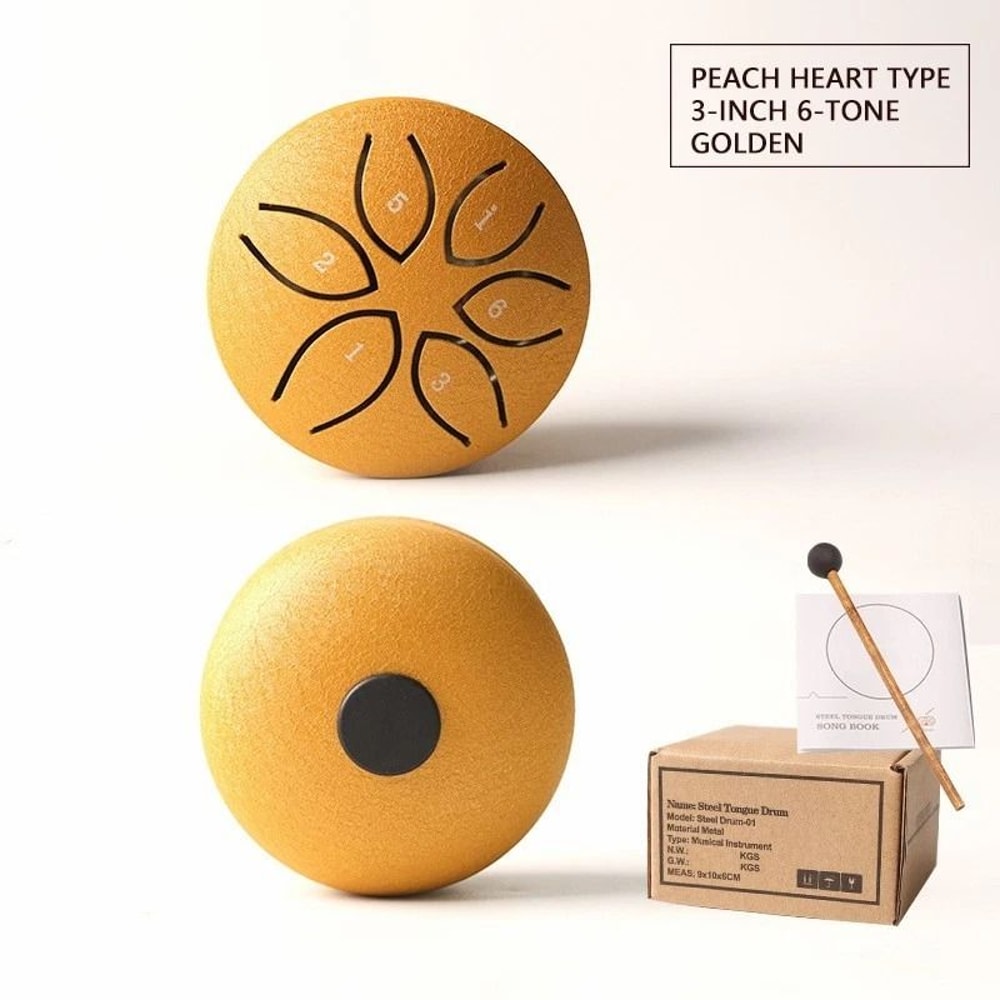 Outdoor Steel Tongue Drum 6 Note Handpan Rain Chime For Garden Relaxation 6