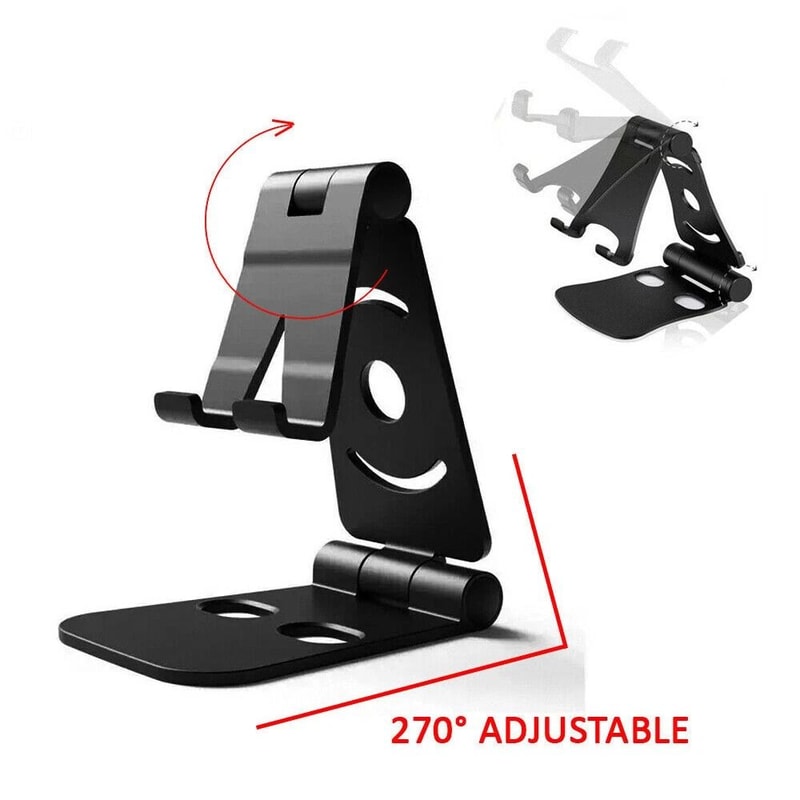 Adjustable Desktop Phone Tablet Stand For IPhone IPad Non Slip Cradle Mount For Desk Use 4