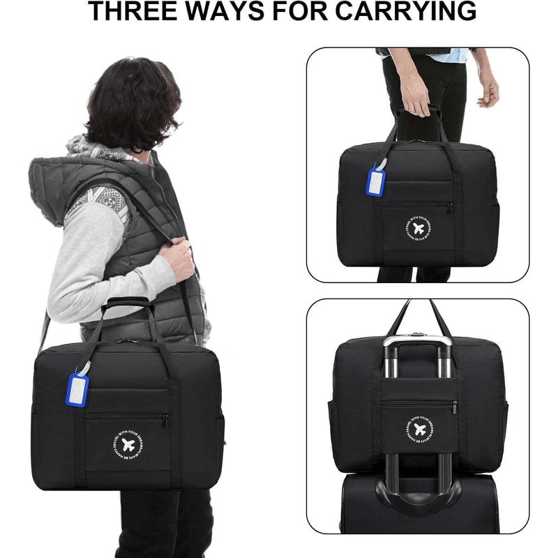 Compact Gym Bag Organizer With Travel Waist Pouch And Belt Storage 8