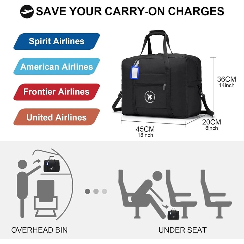 Compact Gym Bag Organizer With Travel Waist Pouch And Belt Storage 9